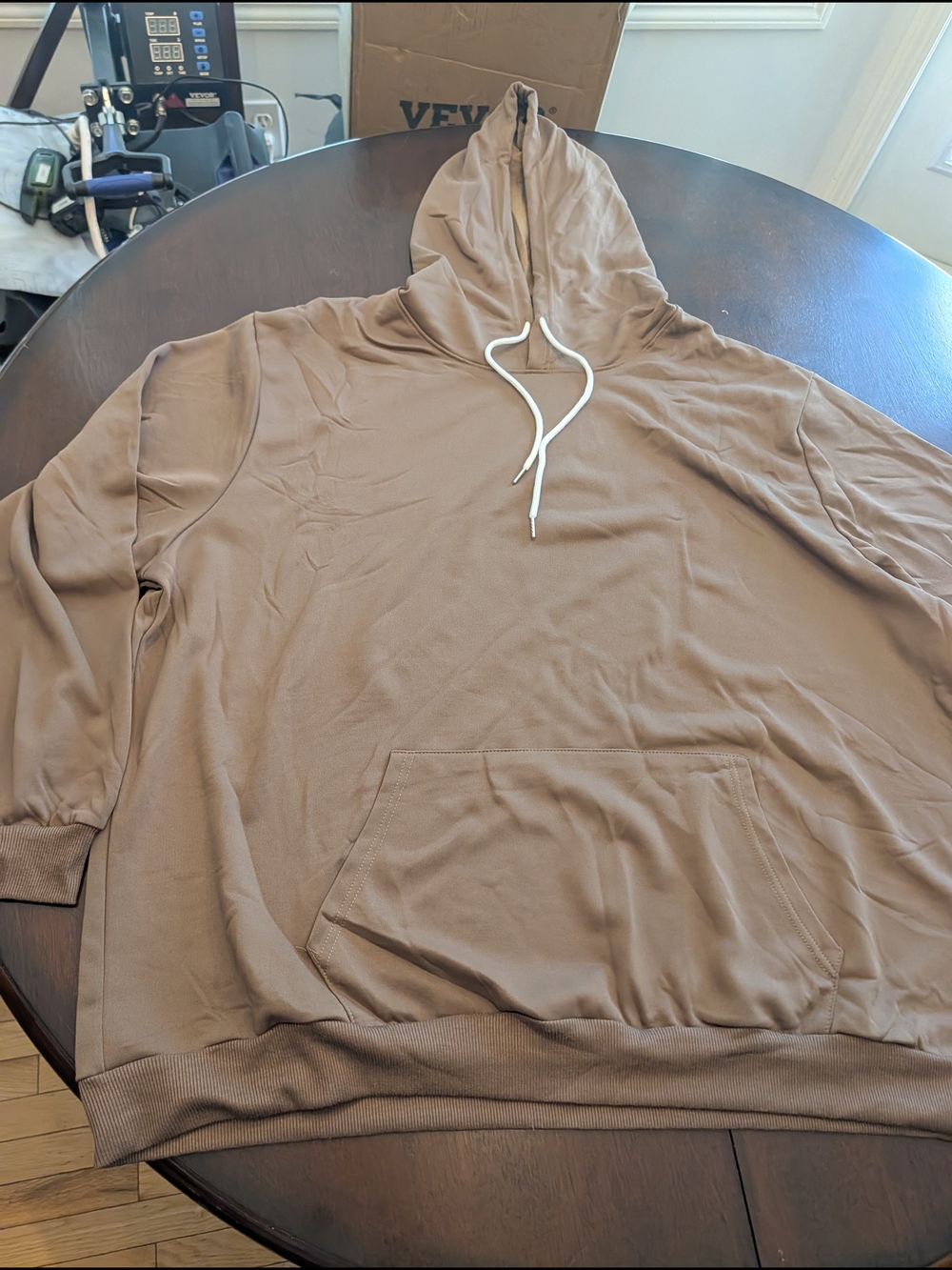 Cozy Neutral Brown Pullover Hoodie